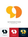 Intersect sign; number 909 - 99; letter GOG - GG Royalty Free Stock Photo
