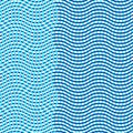 Intersected, interweaved irregular blue lines, blue stripes grid pattern. Interlocking, weaved curvy and jagged lines, stripes.