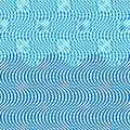 Intersected, interweaved irregular blue lines, blue stripes grid pattern. Interlocking, weaved curvy and jagged lines, stripes.