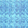 Intersected, interweaved irregular lines, stripes blue grid pattern. Interlocking, weaved curvy and jagged lines, stripes. Tweaked