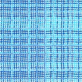 Intersected, interweaved irregular lines, stripes blue grid pattern. Interlocking, weaved curvy and jagged lines, stripes. Tweaked