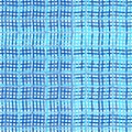 Intersected, interweaved irregular lines, stripes blue grid pattern. Interlocking, weaved curvy and jagged lines, stripes. Tweaked