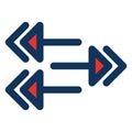 intersecting arrows, exchange, Isolated Vector Icon which can be easily modified or edited