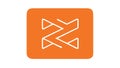 Intersecting Arrows Icon for Process Flow and Exchange, vector design Generative AI Royalty Free Stock Photo