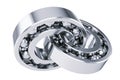 Intersecting ball bearings Royalty Free Stock Photo