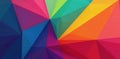 Intersecting colorful forms, sharp angles, smooth gradients, vibrant, geometric design