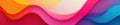 Intersecting colorful forms, sharp lines, smooth gradient, abstract pattern, shapes, canvas Royalty Free Stock Photo