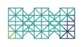 Intersecting Geometric Grid Pattern, Modern Abstract Background, vector design Generative AI Royalty Free Stock Photo