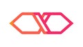 Intersecting Hexagonal Arrows Icon for Data Flow, vector design Generative AI Royalty Free Stock Photo