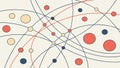 Intersecting Lines & Dots, Abstract Network Pattern Vector, vector design Generative AI Royalty Free Stock Photo