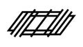 Intersecting Lines Grid Pattern, Abstract Technology Design Element, vector design Generative AI Royalty Free Stock Photo
