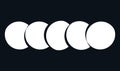 Intersecting, overlapping circles, rings element