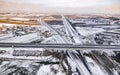 Aerial Winter View of Krizevci, Croatia Royalty Free Stock Photo