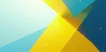 Intersecting yellow blue polygons, dynamic composition, geometric, triangle, abstract Royalty Free Stock Photo