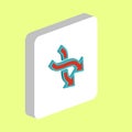 Intersection arrow computer symbol Royalty Free Stock Photo