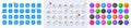 Intersection arrows, Present and Builders union line icons. For web app, printing. Line icons. Vector