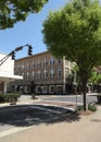 An Intersection in Downtown Winston-Salem, North Carolina Royalty Free Stock Photo