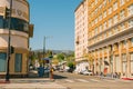 The intersection of Hollywood Boulevard and Vine Street on a bright sunny day, West Hollywood, California