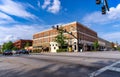 Intersection of Main Street and Church in Spartanburg, SC, USA