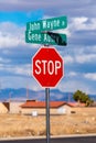 Intersection Named After Celebrities Royalty Free Stock Photo