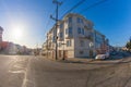 An intersection in the outer richmond in san francisco with in t