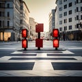 Intersection signposts ensuring safe and efficient navigation Royalty Free Stock Photo