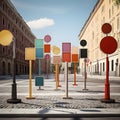 Intersection signposts ensuring safe and efficient navigation Royalty Free Stock Photo
