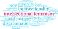 Intersectional Feminism Word Cloud Royalty Free Stock Photo