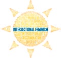 Intersectional Feminism Word Cloud Royalty Free Stock Photo