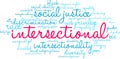 Intersectional Word Cloud Royalty Free Stock Photo