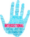 Intersectional Word Cloud Royalty Free Stock Photo
