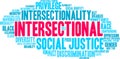 Intersectional Word Cloud Royalty Free Stock Photo