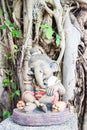 Interseting clay sculpture of little ganesha Royalty Free Stock Photo