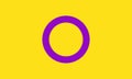 Intersex pride flag - one of the sexual minority of LGBT community