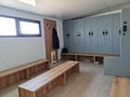 Intersport Bacau lockers, Romania Royalty Free Stock Photo