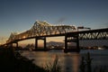 Interstate 10 crossing the Mississippi River in Baton Rouge Royalty Free Stock Photo