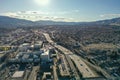 Interstate 80 in downtown Reno, Nevada.