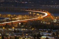 Interstate Freeway I-205 at Blue Hour