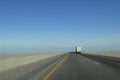 Interstate highway across Utah desert Royalty Free Stock Photo
