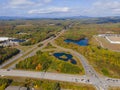 Interstate highway I93, New Hampshire, USA Royalty Free Stock Photo