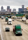 Interstate Highway Traffic Flows Arouund Detroit Michigan Metro Royalty Free Stock Photo