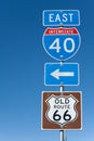 Interstate I-40 sign