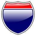 Interstate road sign Royalty Free Stock Photo