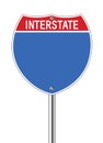 Interstate sign Royalty Free Stock Photo
