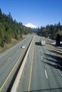 Interstate 5 to Mount Shasta, California Royalty Free Stock Photo