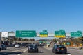 Interstate 278 west Staten Island Expressway toward Goethals Bridge Royalty Free Stock Photo