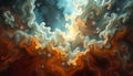 Interstellar Cloud Formation Painting Royalty Free Stock Photo