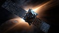 Interstellar Exploration: Solar-Powered Probe Approaching Enigmatic Celestial Haven