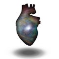 Interstellar Galaxy Heart Royalty Free Stock Photo