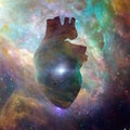 Interstellar Heart. Sci Fi Art